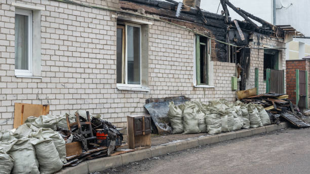 Professional Fire Damage Assessment technician working in Neshanic Station, NJ